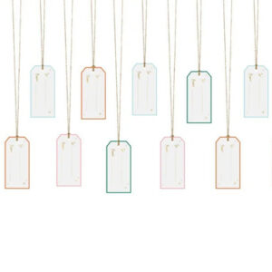 Jmenovky na dárky - k zavěšení 12 ks