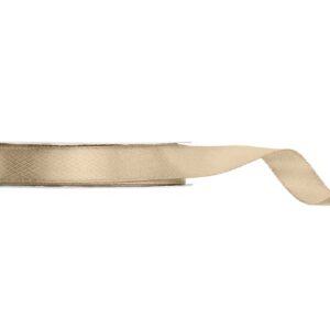 Saténová stuha studená zlatá 12 mm x 25 m